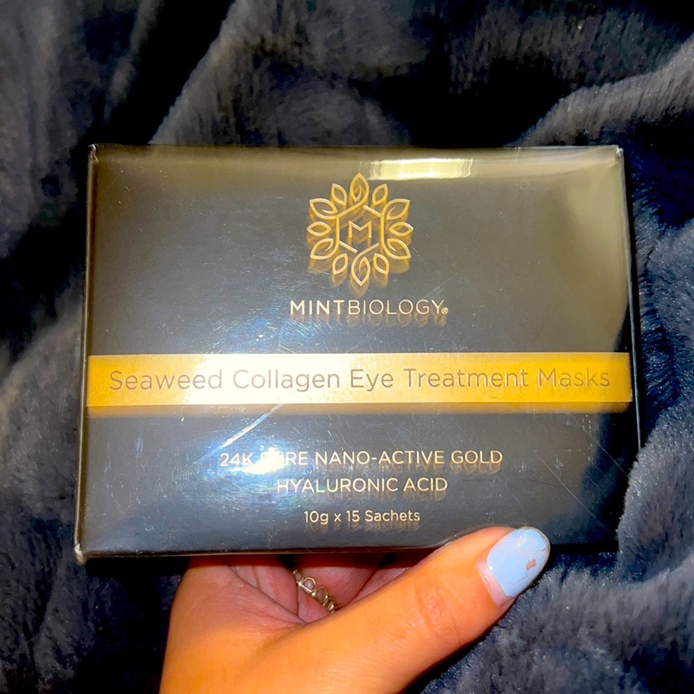 Mint biology hyaluronic acid eye masks
